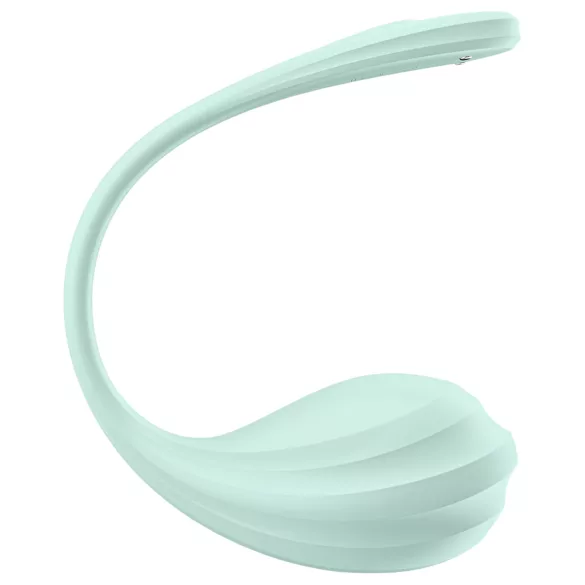 Satisfyer Smooth Petal - bærbart app-styrt vibrerende egg (grønn)