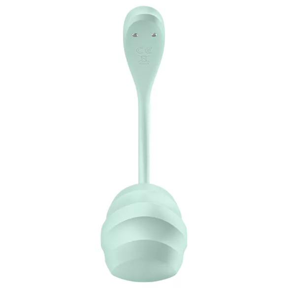 Satisfyer Smooth Petal - bærbart app-styrt vibrerende egg (grønn)
