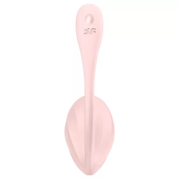 Satisfyer Ribbed Petal - bærbart vibrerende egg med fjernkontroll (rosa)