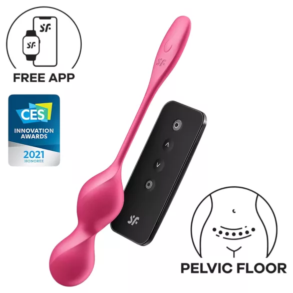 Satisfyer Love Birds 2 - App-styrt vibrerende geishakule (rosa)
