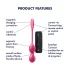 Satisfyer Love Birds 2 - App-styrt vibrerende geishakule (rosa)