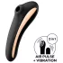 Satisfyer Dual Kiss - Oppladbar vaginal og klitorisvibrator (svart)
