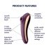 Satisfyer Dual Kiss - 2-i-1 vaginal og klitoris vibrator (lilla)