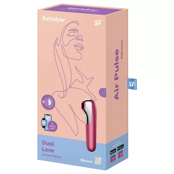 Satisfyer Dual Love - smart vagina- og klitorisvibrator (rød)