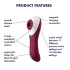 Satisfyer Dual Crush 2-i-1 klitorissugerder + G-punkt-vibrator (rød)