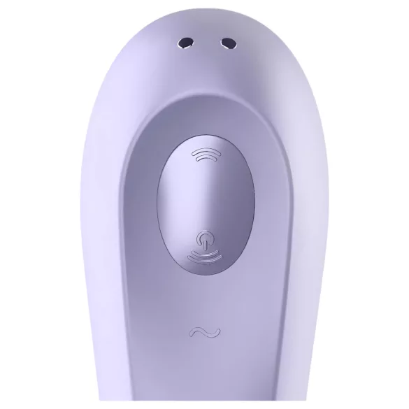 Satisfyer Dobbel Glede - smart 2-i-1 luftbølgevibrator (lilla)