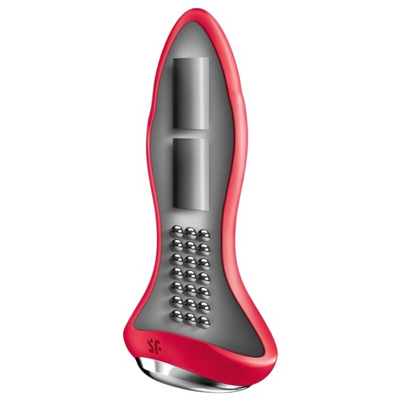 Satisfyer Rotator Plug 1 - perlet analvibrator (rød)