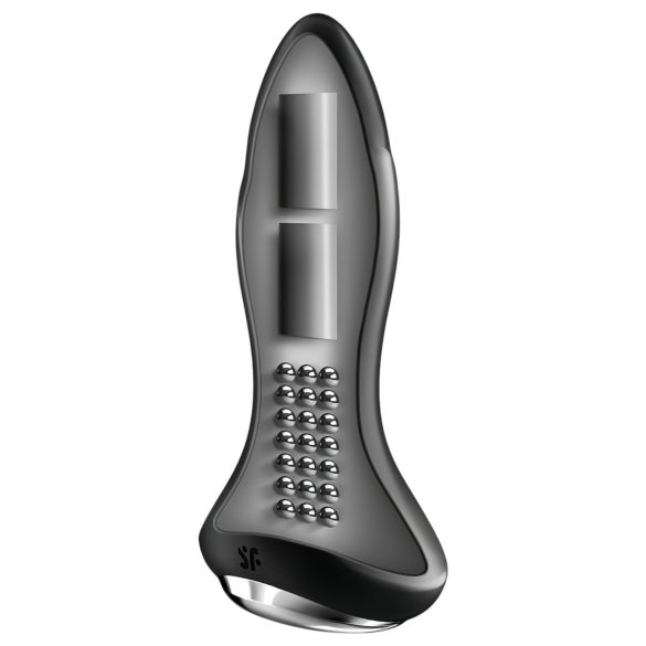 Satisfyer Rotator Plug 1 - perlet analvibrator (svart)
