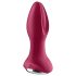 Satisfyer Rotator Plug 2 - oppladbar, perlet analvibrator (rød)