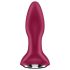 Satisfyer Rotator Plug 2 - oppladbar, perlet analvibrator (rød)