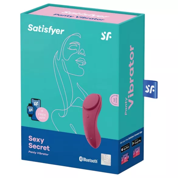 Satisfyer Sexy Secret - App-styrt trusevibrator (rød)