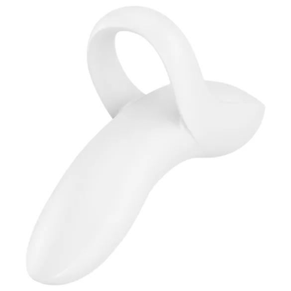 Satisfyer Bold Lover - oppladbar, vanntett fingervibrator (hvit)
