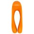 Satisfyer Candy Cane - oppladbar, vanntett to-armet vibrator (oransje)