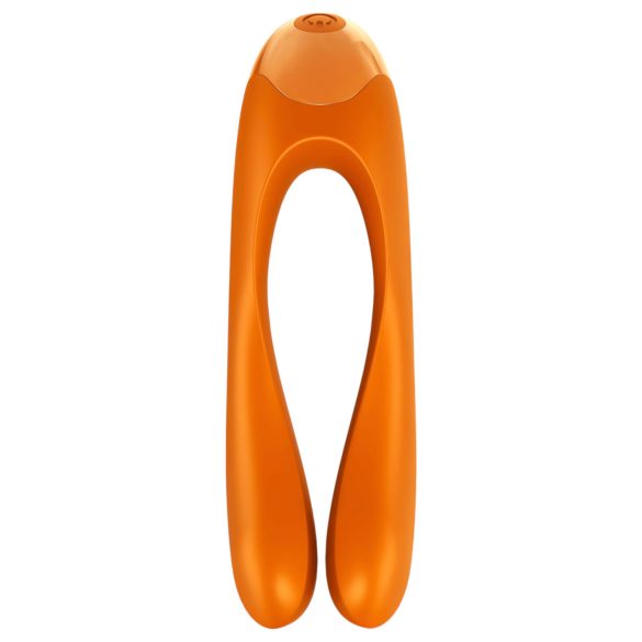 Satisfyer Candy Cane - oppladbar, vanntett to-armet vibrator (oransje)