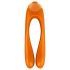 Satisfyer Candy Cane - oppladbar, vanntett to-armet vibrator (oransje)