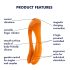 Satisfyer Candy Cane - oppladbar, vanntett to-armet vibrator (oransje)