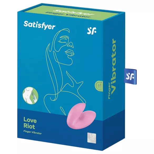 Satisfyer Love Riot - oppladbar, vanntett fingervibrator (rosa)