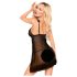 Penthouse After Sunset - gjennomsiktig babydoll med truse (svart) - M/L