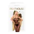 Penthouse Dirty Mind - Åpen Nettingdrakt (Svart) - XL