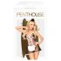 Penthouse Teaser - 3-delt stuepike kostyme (svart-hvitt) - L/XL