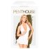 Penthouse Earth-shaker - halterneck kjole og stringtruse (hvit)
