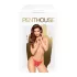 Penthouse Hot Getaway - blonder, åpen tanga med sløyfe (rød)