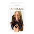 Penthouse Hypnotic Power - blonde kimono med stringtruse (svart)