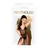 Penthouse Best Forplay - blondebody med tyllskjerf (svart) - L/XL