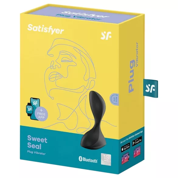 Satisfyer Sweet Seal - appstyrt analvibrator (svart)