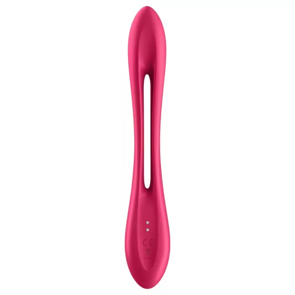 Satisfyer Elastic Joy - oppladbar, fleksibel parvibrator (rød)