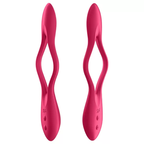 Satisfyer Elastic Joy - oppladbar, fleksibel parvibrator (rød)