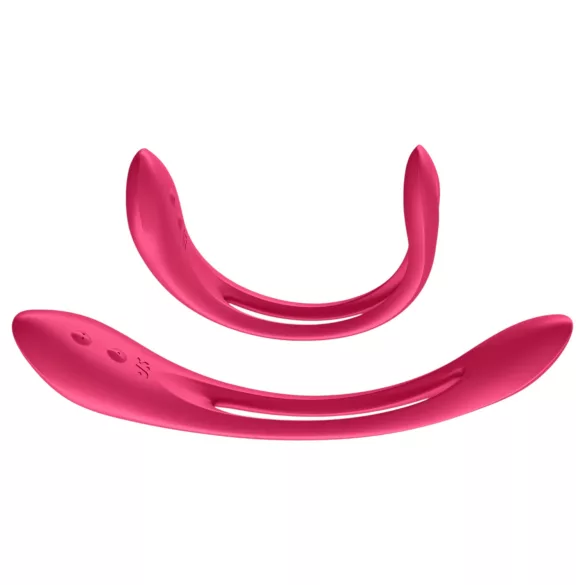 Satisfyer Elastic Joy - oppladbar, fleksibel parvibrator (rød)