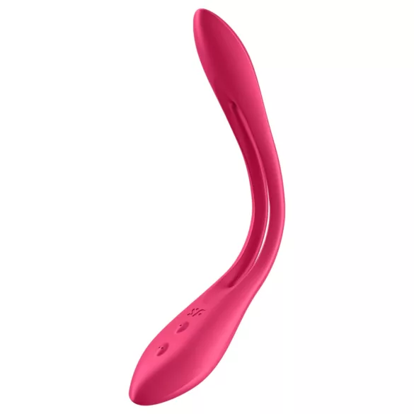 Satisfyer Elastic Joy - oppladbar, fleksibel parvibrator (rød)