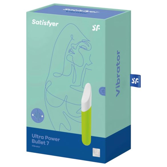 Satisfyer Ultra Power Bullet 7 - vanntett klitorisvibrator (grønn)