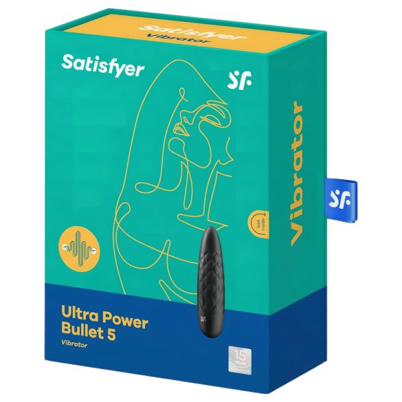 Satisfyer Ultra Power Bullet 5 - vanntett vibrator (svart)
