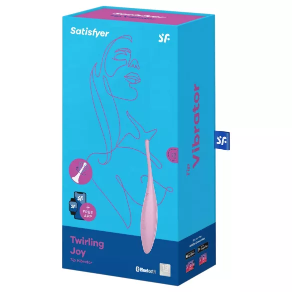 Satisfyer Twirling Joy - smart vanntett klitorisvibrator (rosa)