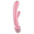 Satisfyer Triple Lover - G-punkt & massasjevibrator (rosa)