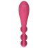 Satisfyer Tri Ball 1 - oppladbar, multifunksjonell vibrator (rød)
