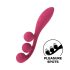Satisfyer Tri Ball 1 - oppladbar, multifunksjonell vibrator (rød)