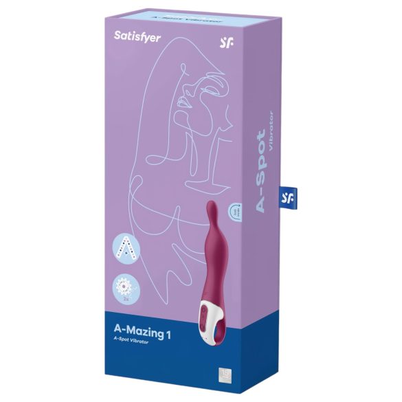 Satisfyer A-Mazing 1 - oppladbar A-punkt vibrasjon (rød)