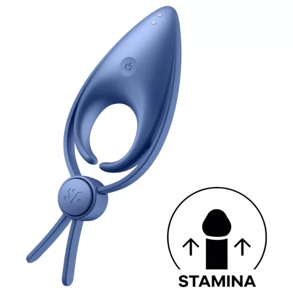 Satisfyer Sniper - Oppladbar vibrasjons penisring (blå)