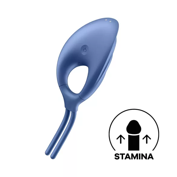 Satisfyer Swordsman - oppladbar, vibrerende penisring (blå)