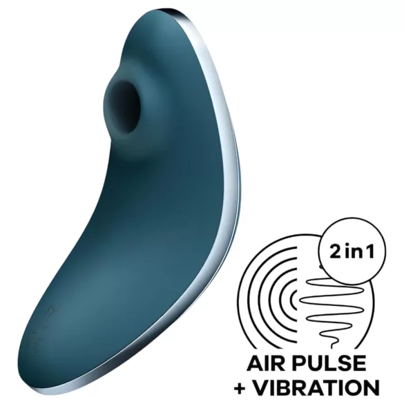 Satisfyer Vulva Lover 1 - oppladbar luftbølger klitorisvibrator (blå)