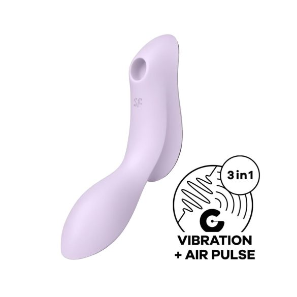Satisfyer Curvy Trinity 2 - luftimpuls 2-i-1 vibrator (lilla)