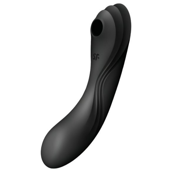 Satisfyer Curvy Trinity 4 - luftbølge 2-i-1 vibrator (svart)
