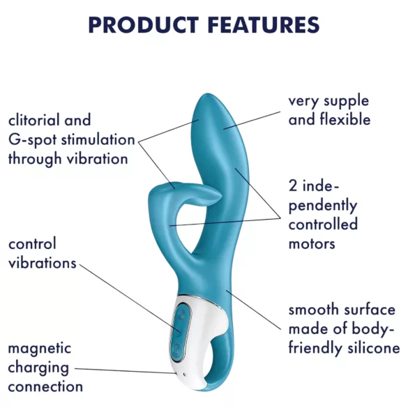 Satisfyer Embrace Me - oppladbar klitorisvibrator (turkis)