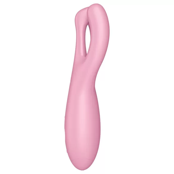 Satisfyer Threesome 4 - App-styrt klitorisvibrator (rosa)