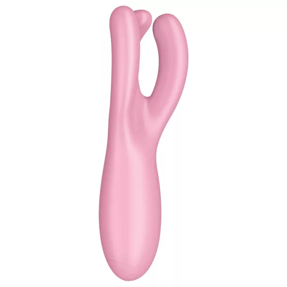 Satisfyer Threesome 4 - App-styrt klitorisvibrator (rosa)