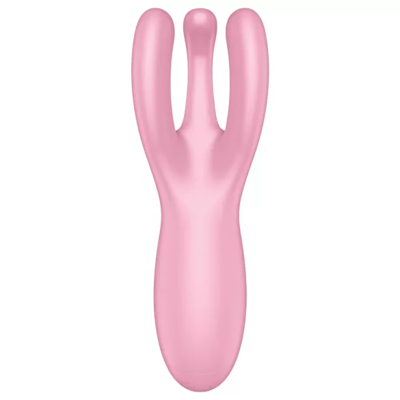 Satisfyer Threesome 4 - App-styrt klitorisvibrator (rosa)