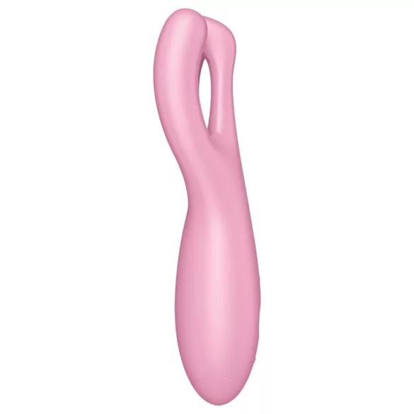 Satisfyer Threesome 4 - App-styrt klitorisvibrator (rosa)